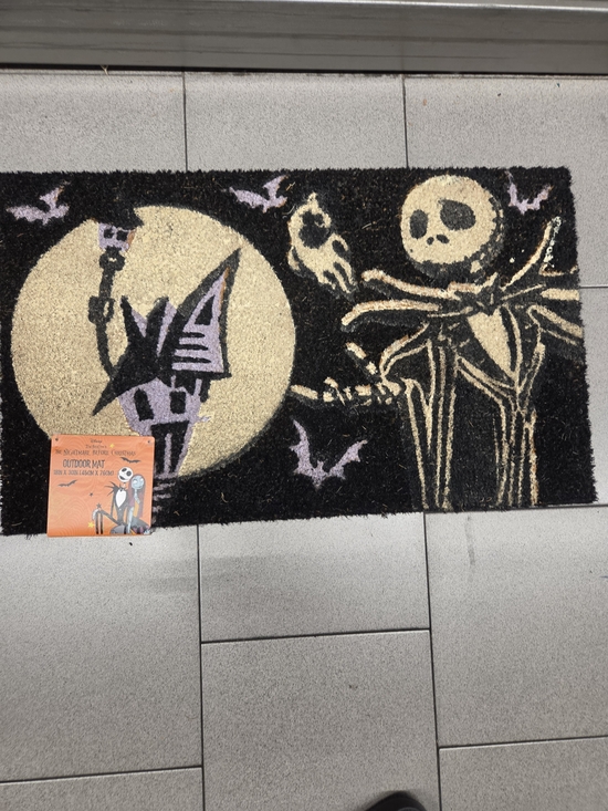 Disney Other - Disney The Nightmare Before Christmas Coir Mat - Black, Tan, Purple